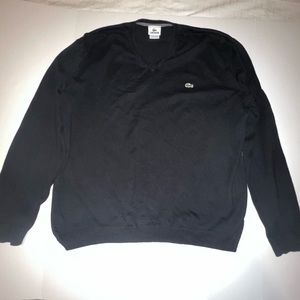 Lacoste men V neck sweater size 7 or XXL